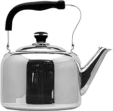 Raj Stainless Steel Kettle With Strainer, 5 Liter, STK004, Stove Top Tea Kettles, Hot Water Pot, Coffee Pot, Coffee Kettle
