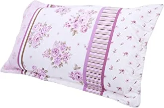 Microfiber Polyster Pillowcases, Shams, Floral Pattern, Zipper Closure Style , Zippered Pillow, Ultra Soft And Premium Quality Size:50*75 Cm