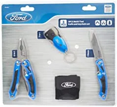 Ford Multi-Tool Set, Include Multi tool, Folding Knife, & Key Ring, Perfect For Office, Home, & Professional Use, FHT0507