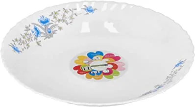 Opal Ware Romantic Soup Plate, 9 Inches Inch