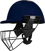 DSC AVENGER PRO Premium Cricket Helmet for Men & Boys (Fixed Spring Steel Grill | Back Support Strap | Neck Guard |Lightweight| size:Extra Large(Navy Blue)