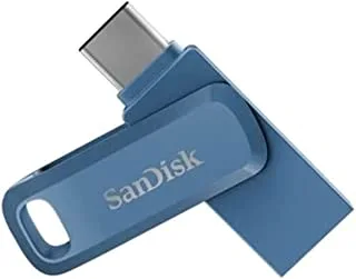 محرك الأقراص المحمول SanDisk Ultra® Dual Drive Go USB Type-CTM سعة 64 جيجابايت كحلي
