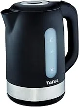 TEFAL Kettle | SNOW 1.7 Litre Electric Kettle | with Filter | 2400 W | Plastic/ stainless steel | 360° rotational base | 2 Years Warranty | KO330827