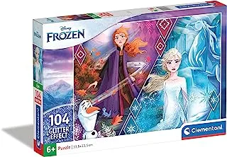 Clementoni Kids Puzzle, Disney Frozen (2) 104 Pieces (33.5 x 23.5 cm), for Ages 6+ Years Old