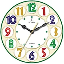 Dojana Wall Clock, Green-White, Dwg323