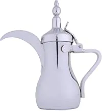 دلة السيف ستانلس ستيل للقهوة العربية الحجم: 40 أونصة ، اللون: كروم