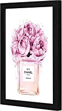 LOWHA chanel pink Wall art wooden frame Black color 23x33cm By LOWHA