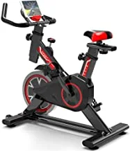 Coolbaby Cycle Trainer Exercise Bicycle Heart Rate Fitness Stationary Exercise Bike Indoor Cycling Bike For Home Office Gym, Non-Slip