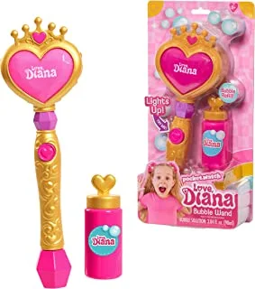 Love, Diana Light-Up Bubble Wand And 3.4 Ounce Refill, Outdoor, Bath, And Pretend Role Play Toys, By Just Play