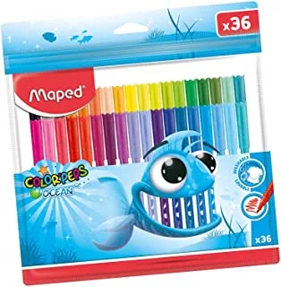 Maped Ocean Felt Tip Coloring Pen Set of 36 Pieces