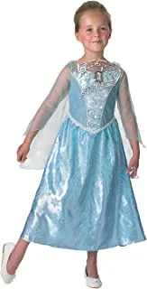 Rubie'S Official Child'S Disney Frozen Musical And Light Up Elsa Costume - Large, 610361L, Blue