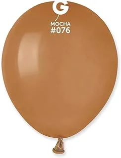 Gemar Standard Latex Mocha Balloon 100 Pieces, 5 Inch Size, Brown