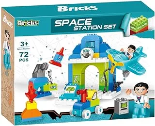 Bricks Blocks Space Station Set 72Pcs