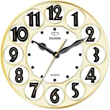Dojana Wall Clock, Gold-Gold, Dwg323