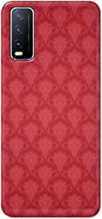 Jim Orton matte finish designer shell case cover for Vivo Y20-Abstract Pattern Red
