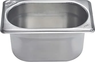 Raj Steel GN Pan, Silver, 108 X 176 X 100 MM, CS5761 - Gastronorm Pan, Catering Pan, Food Warmer Pan, Food Storage Container