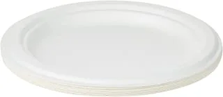 Soft N Cool, Hotpack - 10 Pieces Bio Degradable Ecofriendly Paper Pulp Plate 7 Inch, Hsmbdrp7
