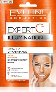 Eveline Expert C Illumination Metallic Vitamin Face Mask, 10G