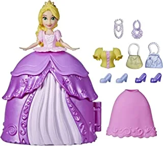Disney Princess Secret Styles Fashion Surprise Rapunzel, Mini Doll Playset with Extra Clothes and Accessories, Toy for Girls 4 and Up, F1249