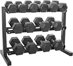 Prosportsae Hex Dumbbell Set With Dumbbell Rack – Strength Training Equipment – Fitness Weights – Tough And Durable, Cast Iron Dumbbell Set – Gym Equipment – 2.5 To 20 Kg – 8 Pairs