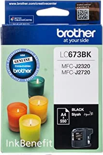 Brother Ink Cartridge, Black, LC-673BK