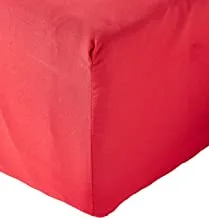 Ibed Home Fitted Bedsheet 3Pcs Set, Microfiber, King Size, Red, 2 Set
