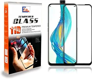 Ezuk Premium Tempered Glass Screen Protector for Realme X [Easy Installation, 9H Scratch Resistance, Anti Bubble] (Black)