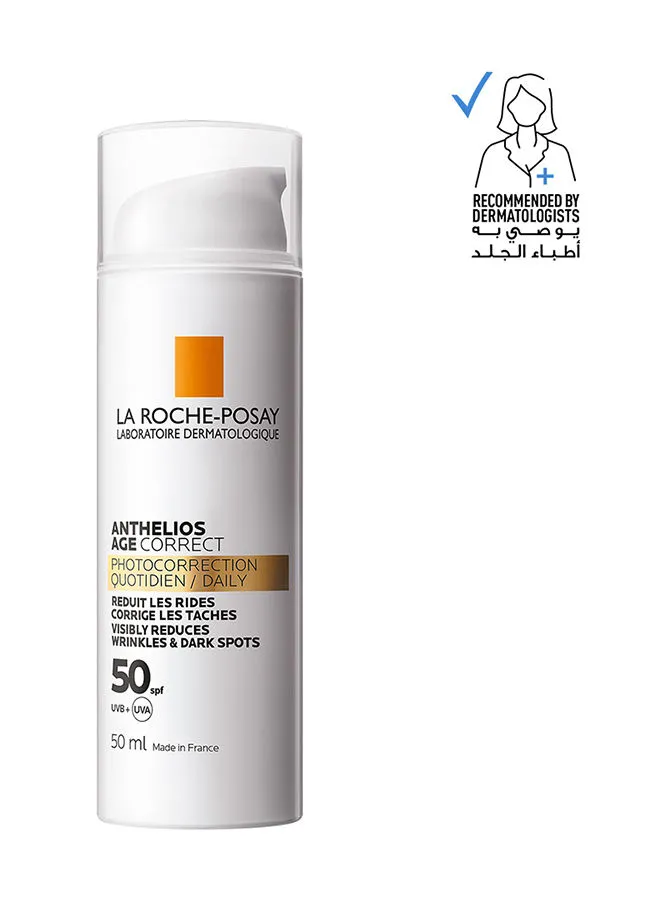 LA ROCHE-POSAY Posay Anthelios Age Correct Spf50 Anti Ageing Invisible Sunscreen With Niacinamide White 50ml