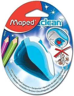 Maped Clean 2 Hole Pencil Sharpener, Assorted Colors (030249)