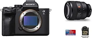 كاميرا سوني ألفا 7Sm3 رقمية كاملة الإطار بدون مرآة مع إمكانية تصوير فيلم احترافي وإمكانية ثابتة ، هيكل فقط ، أسود وعدسة Sel50F12Gm إطار كامل 50 مم F1.2 G Master Prime