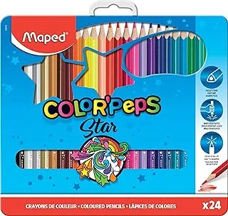 Maped Colour Peps Metal Box (24 Pieces)