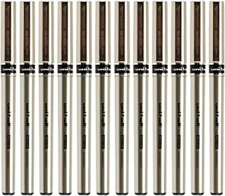 Uni-Ball UB-177 Fine Deluxe Rollerball Pens 12-Pieces