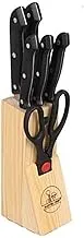 Wincera 7 Pcs Knife Set With Wooden Organizing Stand