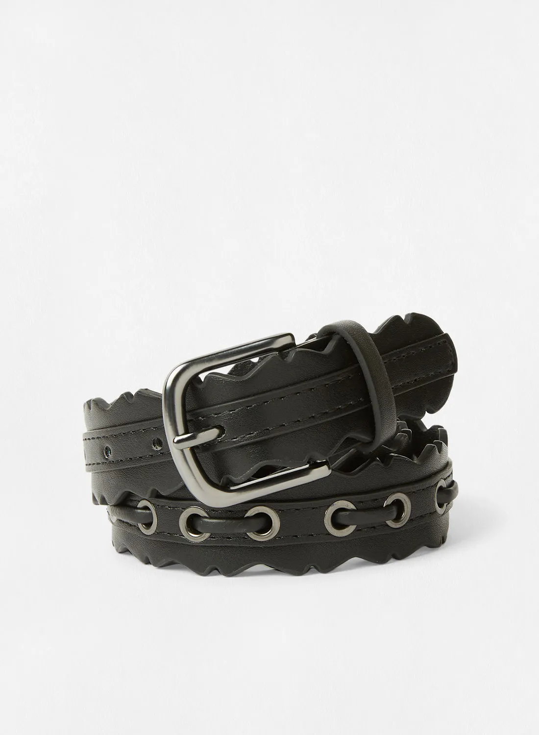 DALYDRESS حزام جلد صناعي أسود