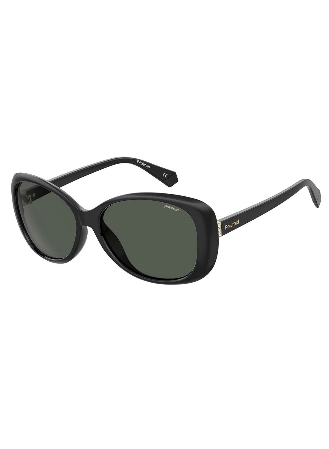 Polaroid Polarized Round Eyewear Sunglasses PLD 4097/S Black 58