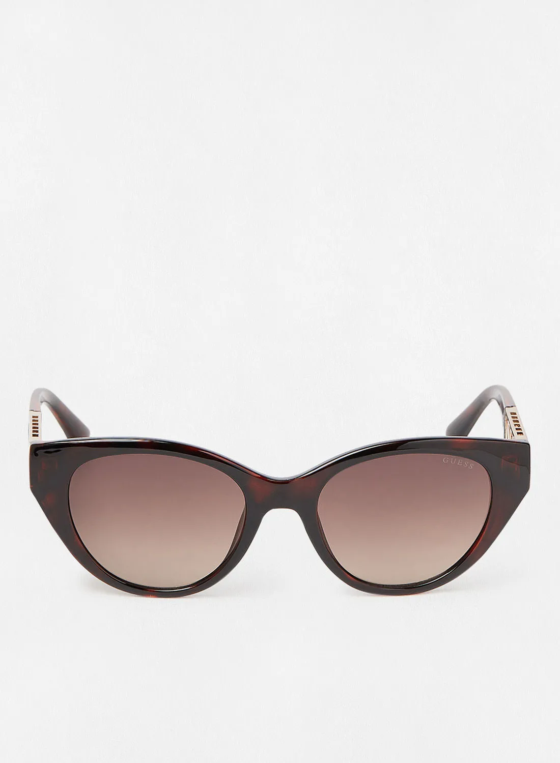نظارة شمسية للنساء من GUESS بتصميم عين القطة للحماية من الأشعة فوق البنفسجية - مقاس العدسة: 52 مم