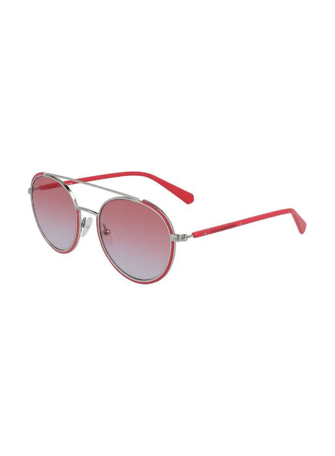 CALVIN KLEIN Women's Full Rimmed Round Frame Sunglasses - Lens Size: 53 mm