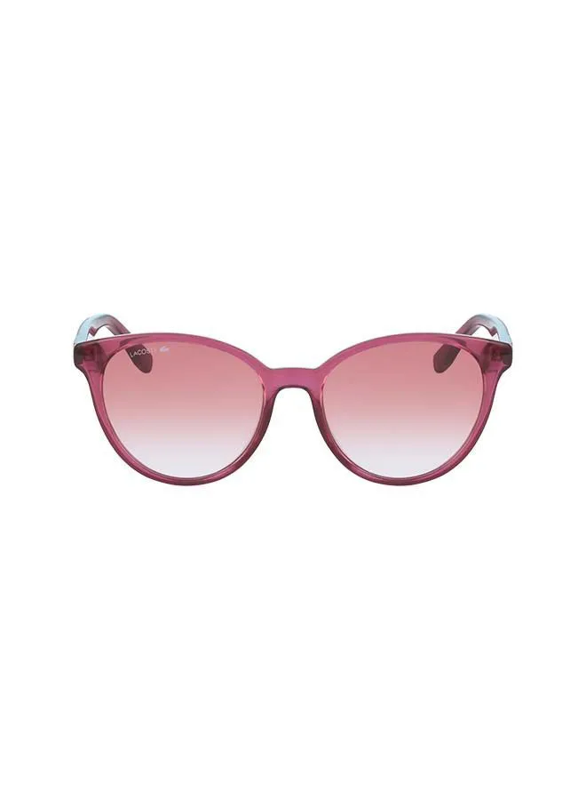 LACOSTE Women's UV Protection Round Sunglasses - Lens Size: 54 mm