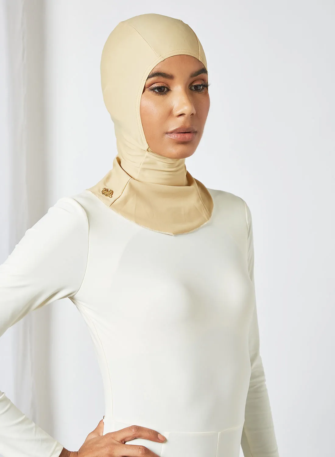 سيان ماري ملابس سباحة تغطية كاملة حجاب بيج