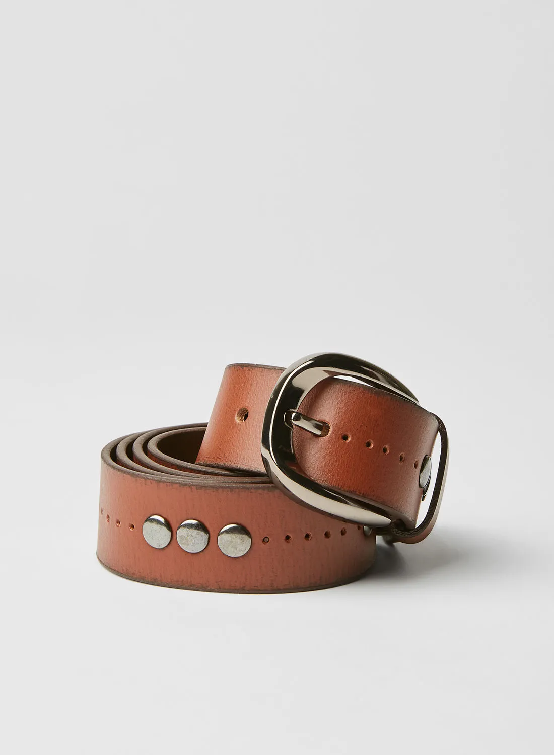 ONLY Tracy Leather Belt Cognac