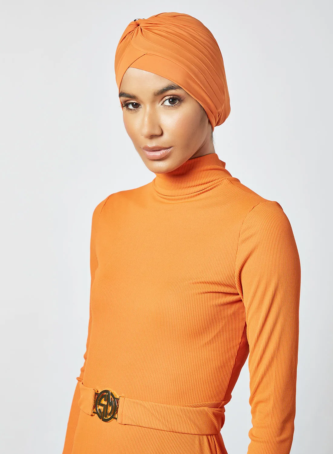 ملابس السباحة سيان ماري عمامة برتقالية