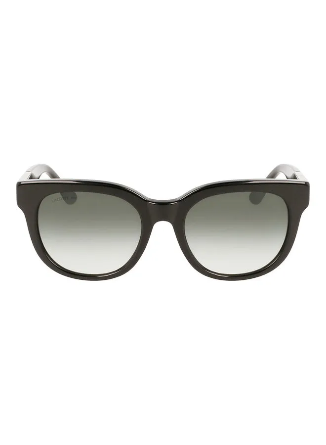 LACOSTE Women's Full Rim Acetate Oval Sunglasses L971S 5220 (001) Black