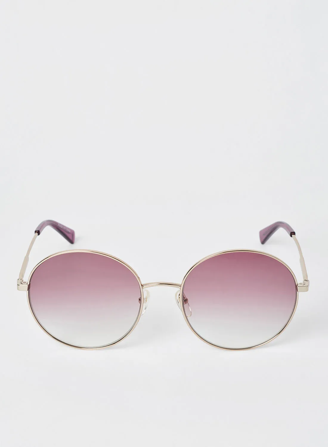 Longchamp Women's Full Rim Metal Round Sunglasses - Lens Size: 58 mm