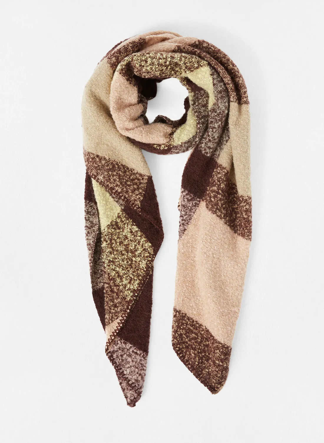 ONLY Checkered Print Scarf Multicolor