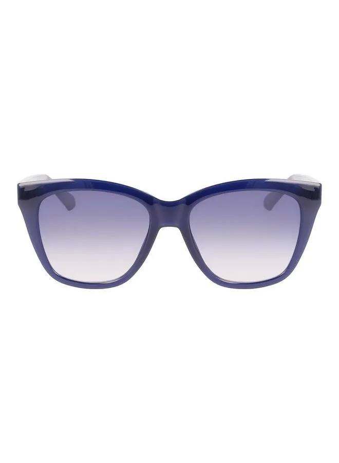 Calvin Klein Jeans Women's Full Rim Injected Square Sunglasses CKJ22608S 5417 (400) Blue