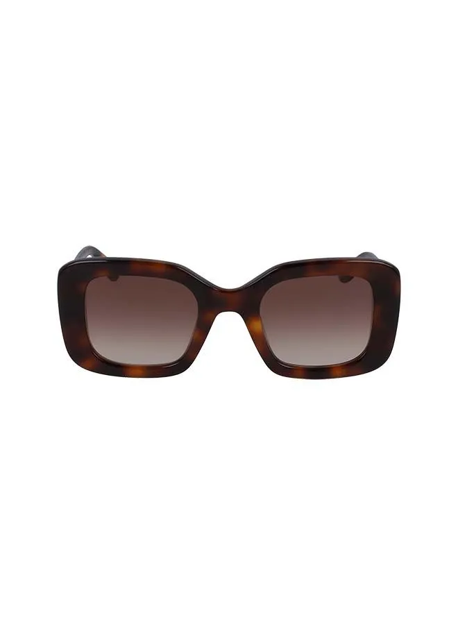 Karl Lagerfeld Women's Full Rim ZYL Rectangle  Sunglasses KL6013S-213-4924