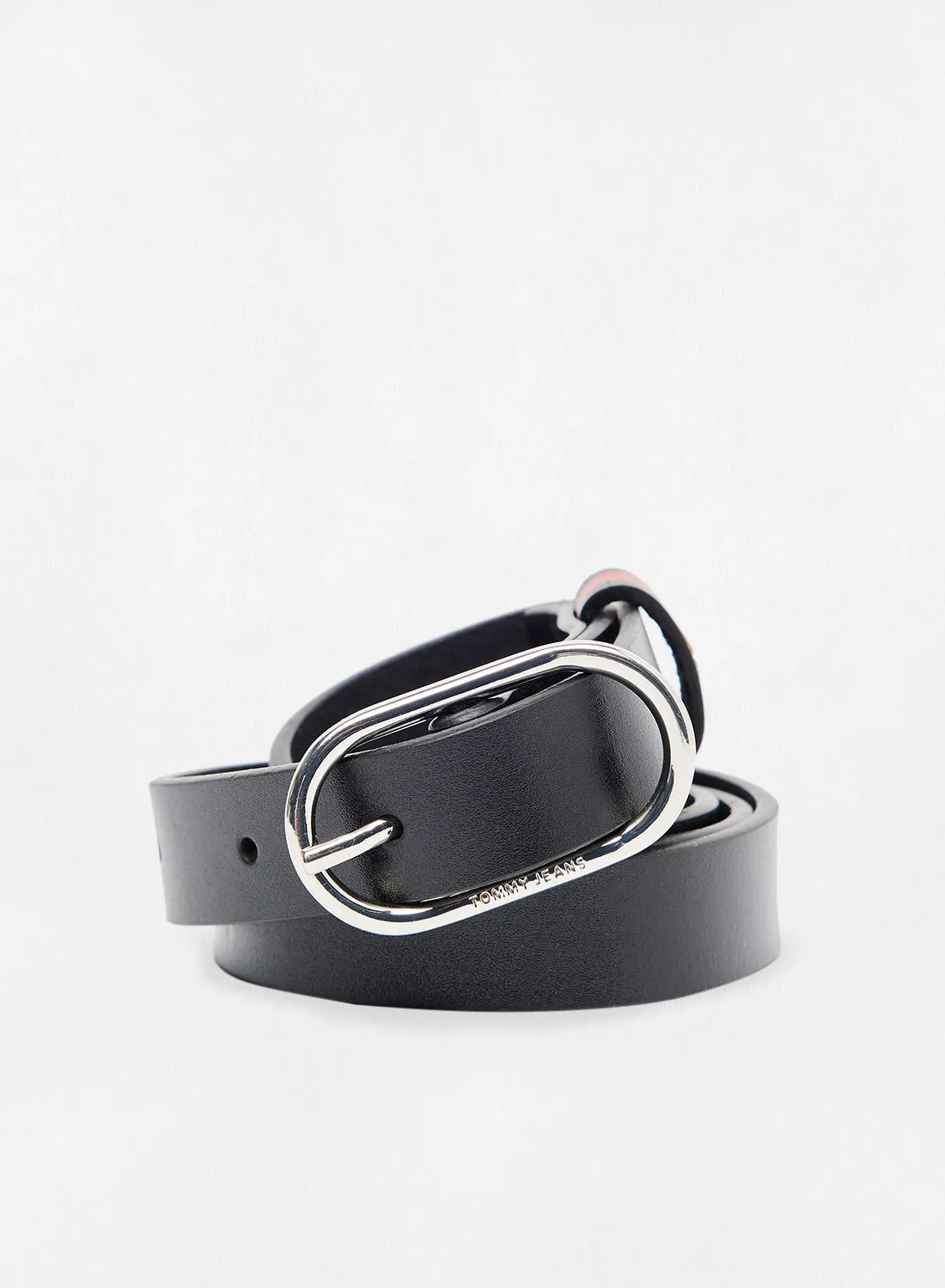 TOMMY JEANS Oval Buckle Leather Belt