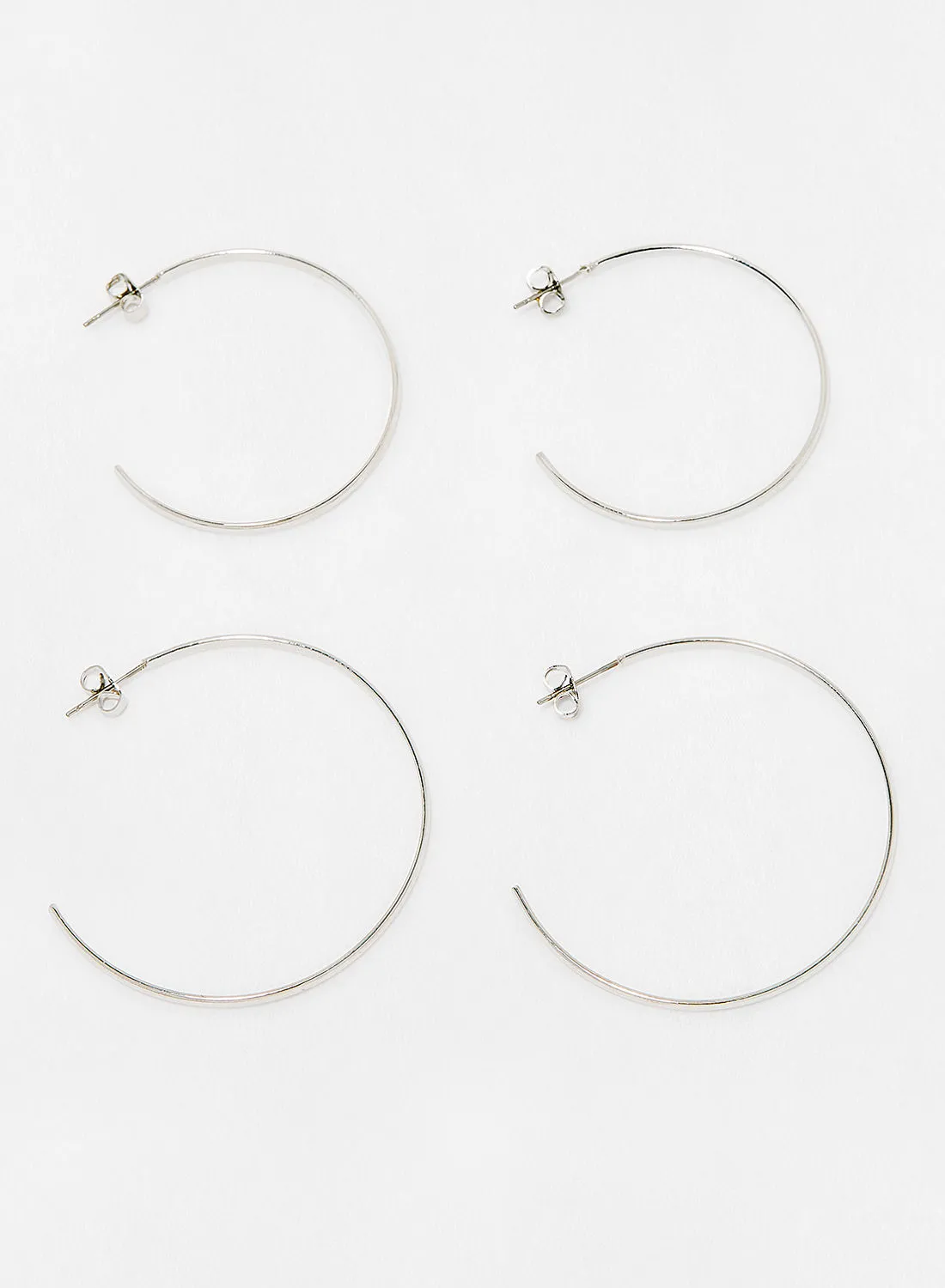 PIECES Classic Hoop Earrings (Pack of 2)