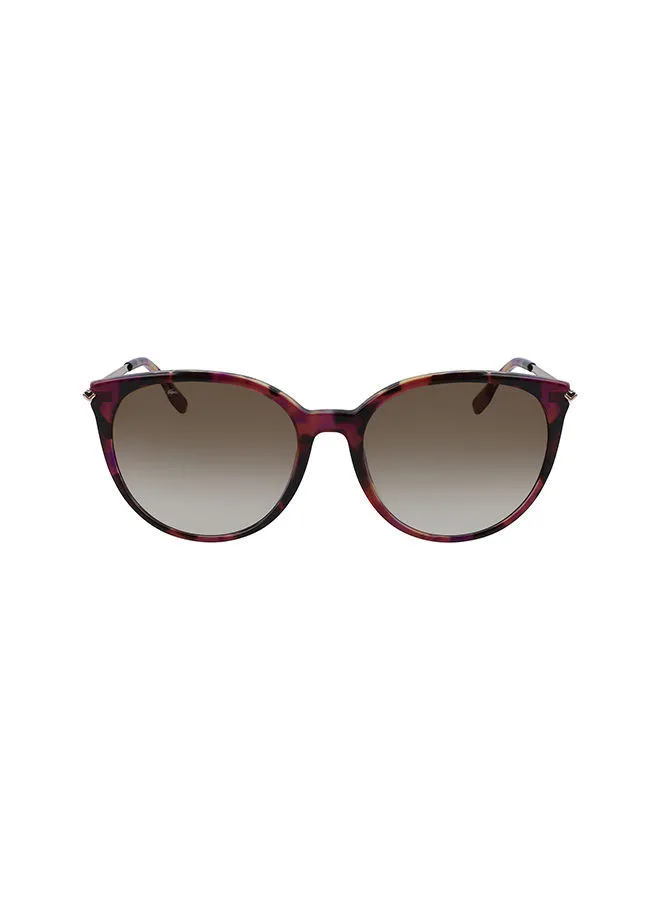 LACOSTE Women's Full-Rim Metal Oval Sunglasses - Lens Size: 56 mm