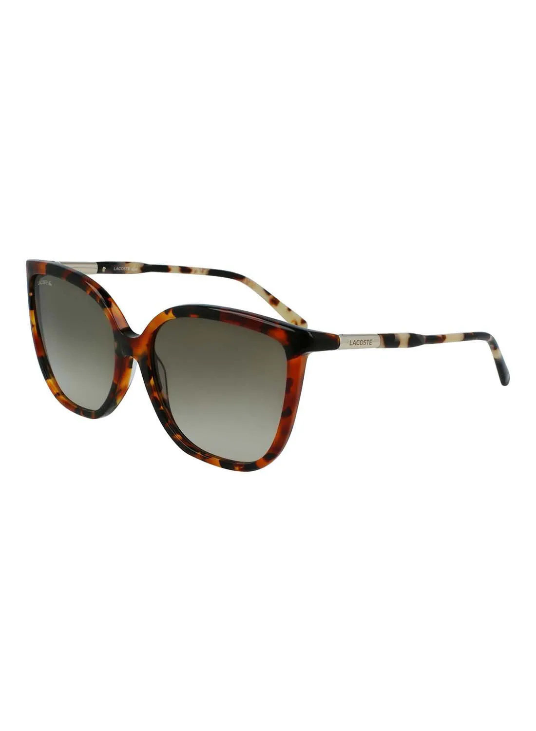 نظارة شمسية لاكوست للنساء بإطار كامل من طراز ZYL Butterfly L963S-009-5916